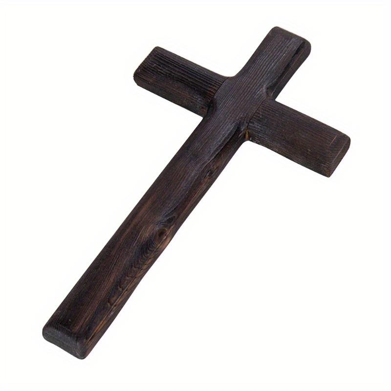 Hanging Ornaments Catholic Crucifix Wall Mounted Wooden Crosses Party Meditation Office Gifts Crafts Sincere Jesus Christ Solid