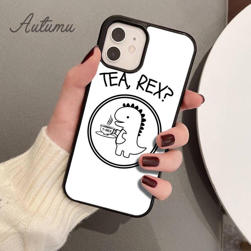 Милый Чехол-Телефон с Динозавром для iPhone 17 Air 15 16 16e Pro Max 11 12 13 14 Plus Обложка coque Fundas Shell