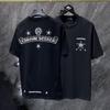 8956 CHROME HEARTS 2025 Summer New High Quality Cotton Round Neck Loose Large Size Men's and Women's T-shirt Couple T-shirt