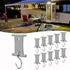 4/8/12/16Pcs S-Shaped Camping Awning Hooks Clips RV Tent Hangers Light Hangers For Caravan Camper Hooks Accessories Outdoor Supplies