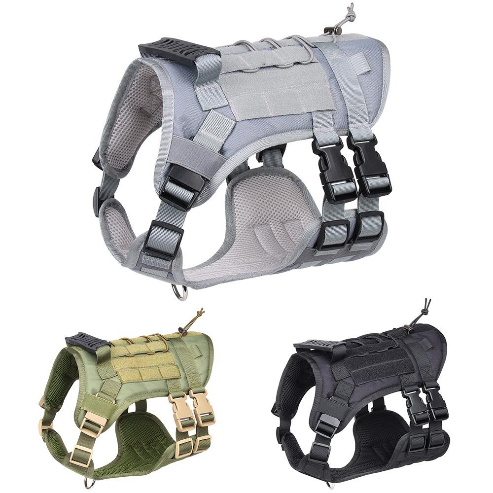 Pet Tactical Chest Vest Type Vest Dog Chest Strap Oxford Cloth Large Dog Leash Trend Customization