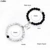 2pcs /Set Heart Shaped Magnet Attraction Couple Bracelet Natural Stone Distance Paired Bracelet Charm Jewelry Valentine Gift