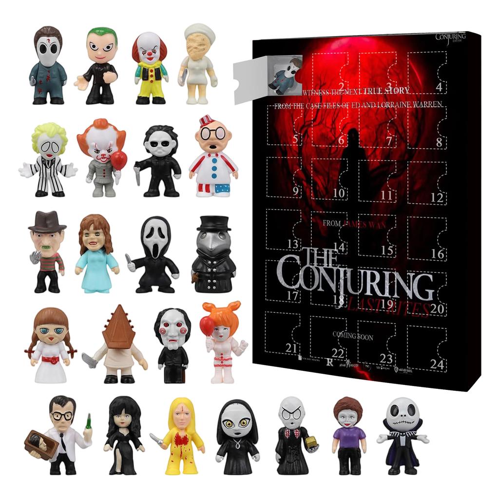 Хэллоуин Адвент-календарь, Хэллоуин Календарь обратного отсчета Для детей и взрослых с 24 шт. Классические коллекционные фигурки кукол, Кукла перед Рождеством