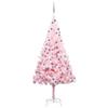 Day and Night - Day and Night Pre-lit Christmas Tree with Lights and Pink Balls 210 Cm