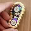 Toy Decompression Finger Chain Fingertip Gyro Decompression Artifact Metal Mechanical Toy Decompression Gear