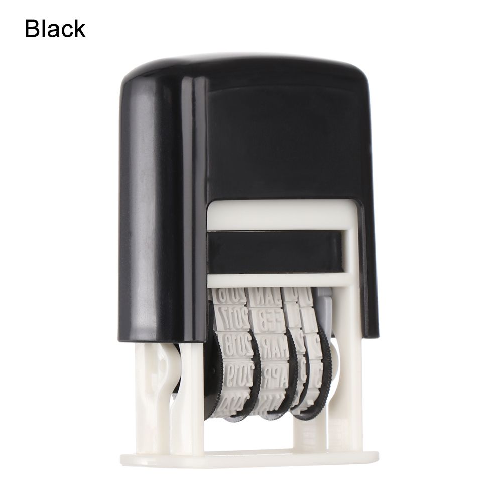 Канцелярские товары DIY квадратные чернила штамп с датой английские печати многоцветный пластик