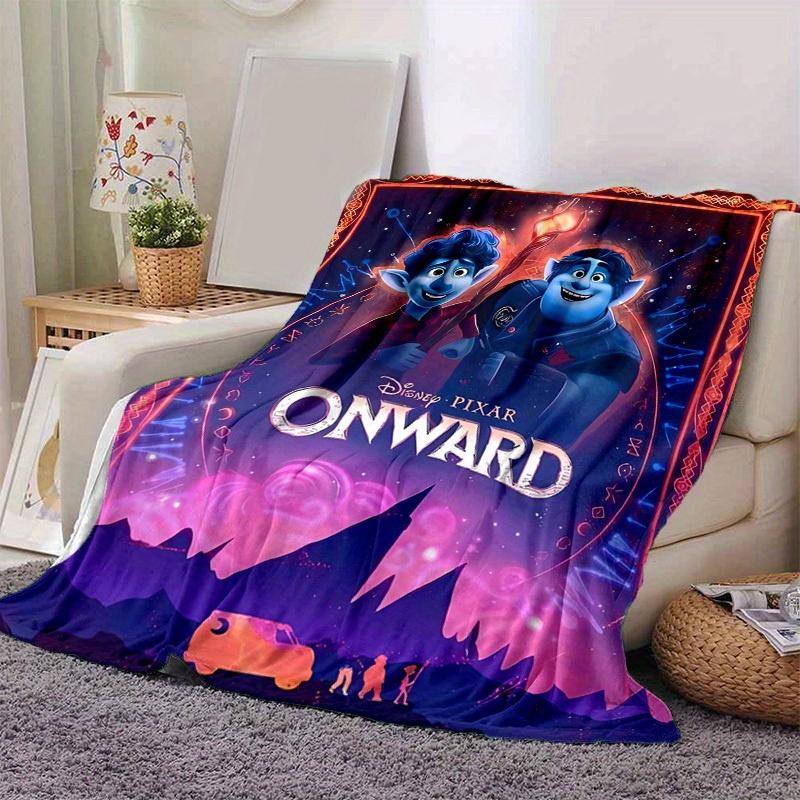 1pc, Disney Pixar Onward Movie Poster Print Blanket Perfect for Couches, Beds, Cars, Beaches, Gifts