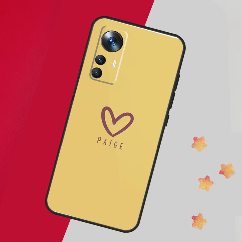 Personalized Name Pastel Custom Case For Xiaomi 14 13 11T 12T 13T Pro 12 Lite 12X POCO X3 X5 Pro X4 F4 M5 M5s F3 F5 Cover