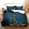 Quilt Collections 3D Animal Golden Bird 3Pieces Duvet Cover Comforter Cover Kids Quilt Cover Full Twin Size Children Bedroom Decoration