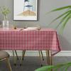 Printed Tablecloth Waterproof And Oil-Proof Leave-In Plaid Table Tablecloth Pvc Table Mat