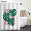 Bathroom Thickened Waterproof Curtain Mildew Proof Shower Curtain Shower Partition Curtain Shower Curtain Bathroom Curtain Free Perforation