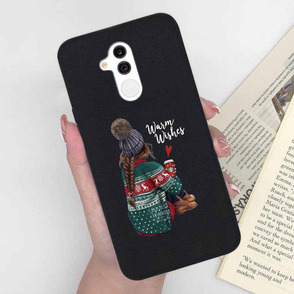 Case For Huawei Mate 20 lite Cute Astronaut Soft Matte Silicone Bumper For Huawei Mate 20lite Phone Back Cover Coque Bumper Capa