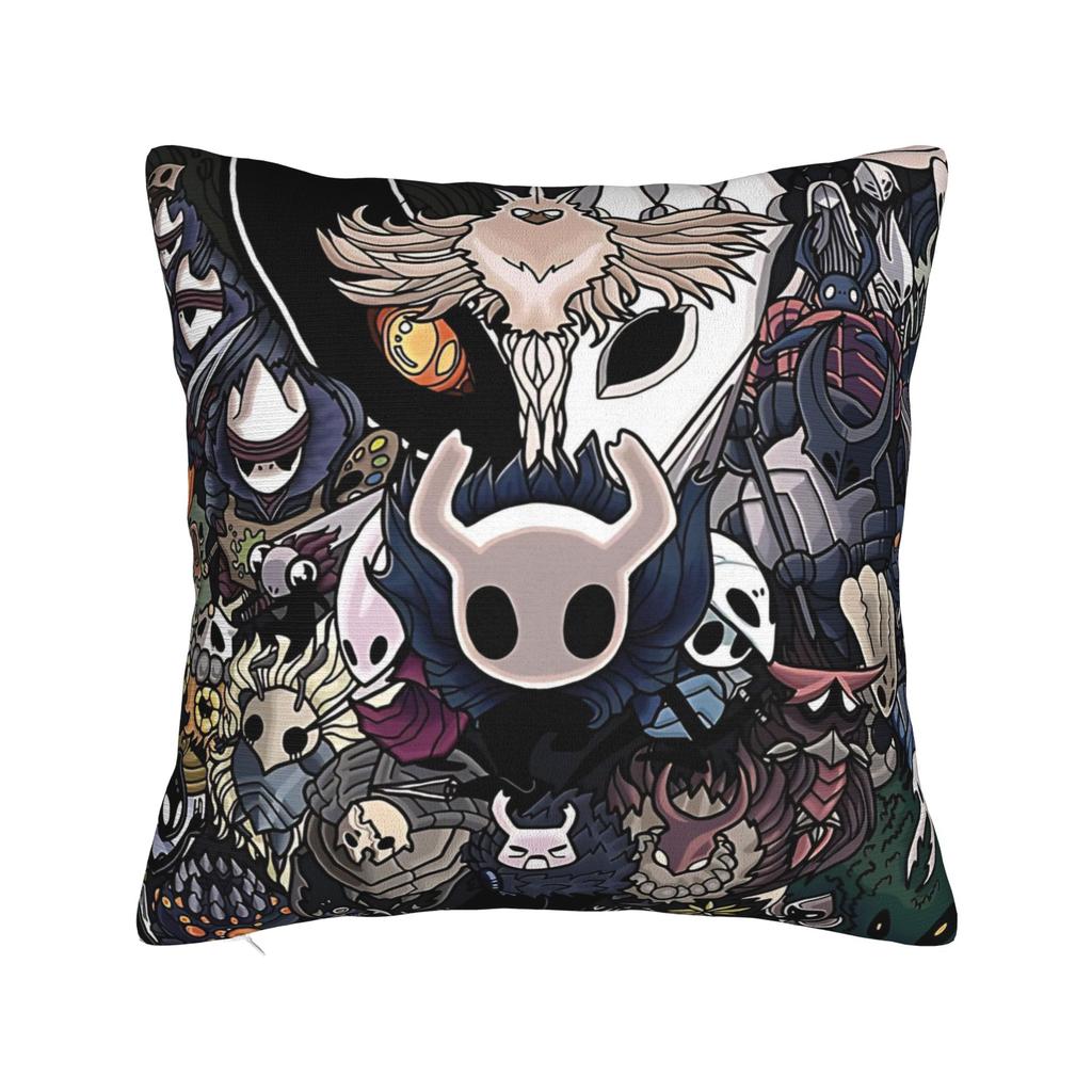 Hollow Knight Инди Игры Квадратная Наволочка Подушка-подушка для Action Adventure Новинка Декор на Молнии Наволочка для Автомобиля 18x18
