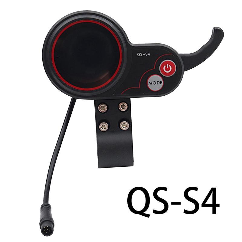 НОВИНКА-2X QS-S4 36V-60V Курковый акселератор LCD Дисплей+Замок зажигания с ключом Для электросамоката Zero 8 9 10 8X 10X 6-контактный дисплей