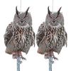 2PCS Reflective Tape Owl Bird Scarer - Effective Bird Deterrent and Repellent for Garden, Roofs, Patio, Windows, Balcony Trees