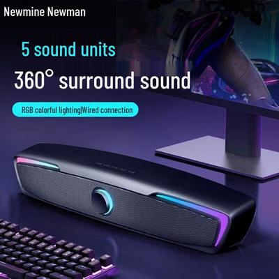 Игровой настольный саундбар NEWMINE V2, динамик, китайская вилка (адаптер в комплекте)
