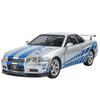 1/24 Nissan Skyline Ares GTR R34 Сплав Модель Спортивного Автомобиля Литые Металлические Гоночные Автомобили Модель Транспортных Средств Звук Свет Детские Игрушки Подарок