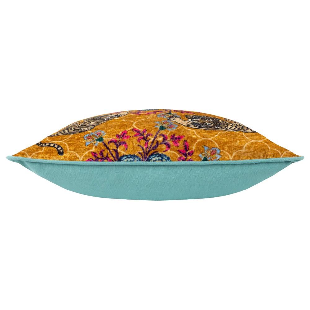 Чехол для подушки Wylder Tropics Tigerscope из бархата с окантовкой