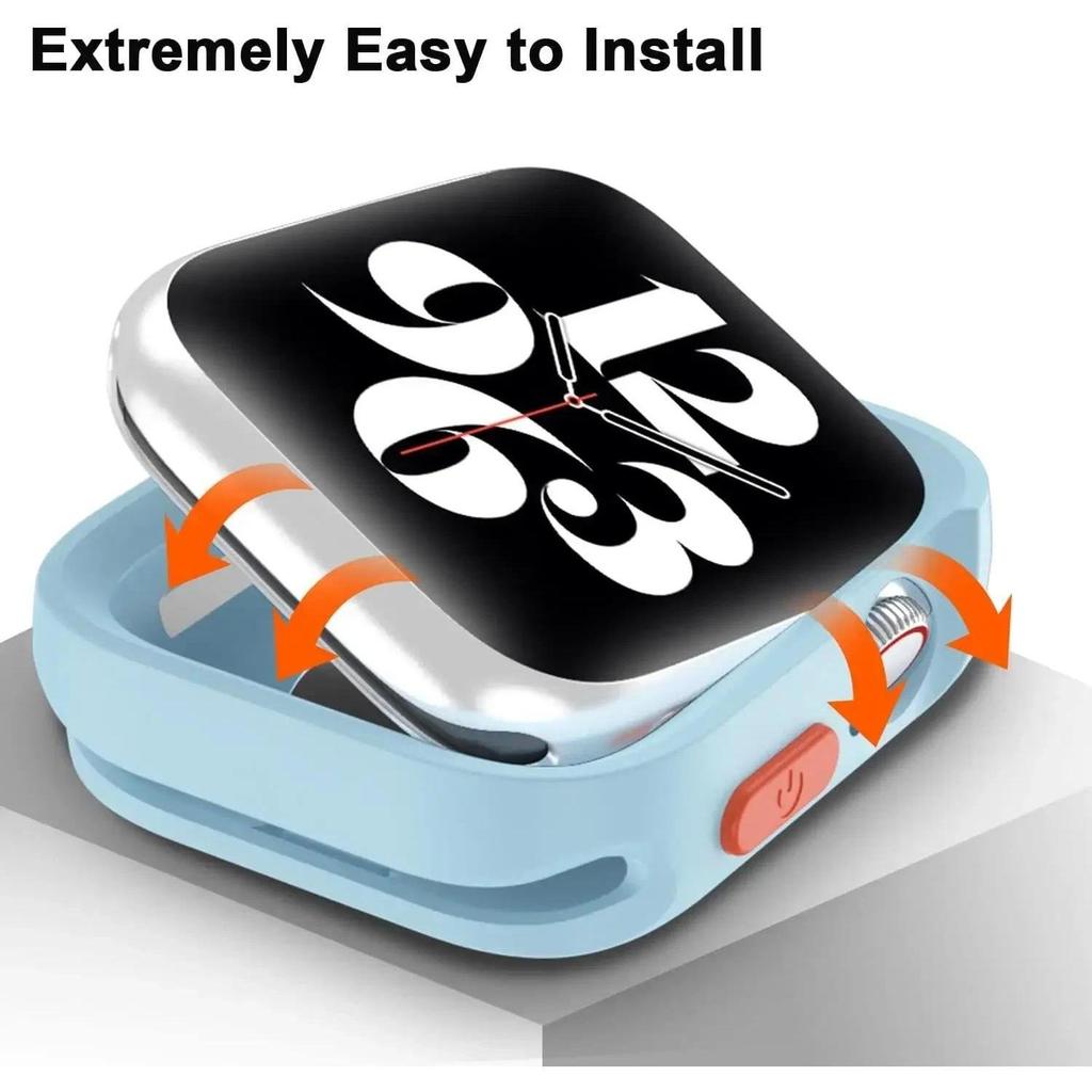 Конфетный Мягкий Силиконовый Чехол для Apple Watch Cover 11 10 9 8 7 6 5 4 SE 3 Защитный Iwatch Ultra 3 49мм Серии 45 41 44 46мм Бампер