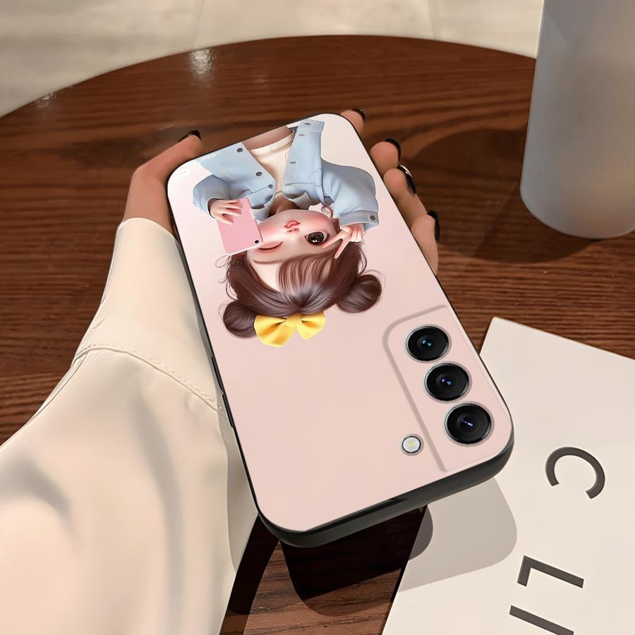 Мягкий чехол для телефона Samsung Galaxy S9 S10 S23 Ultra S24 Plus S20 S26 S21 FE S25 Edge Note 8 9 10 20 Ultra Мультяшный Милый