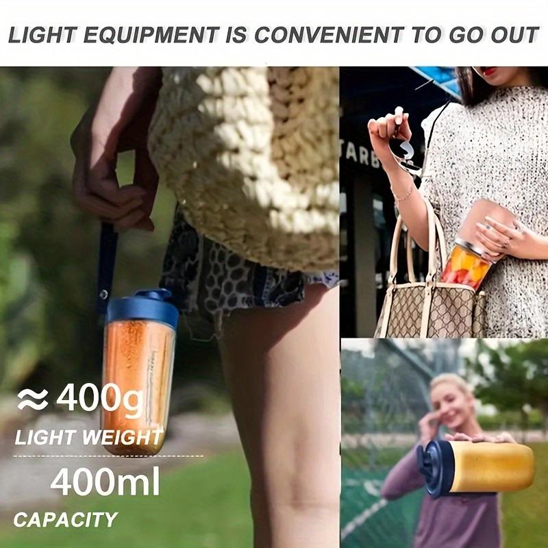 Portable Blender Set, USB Charged Juicer Cup for Smoothies and Milkshakes, Small Travel Fruit Juicer, Multi-Functional Home Kitchen Tool