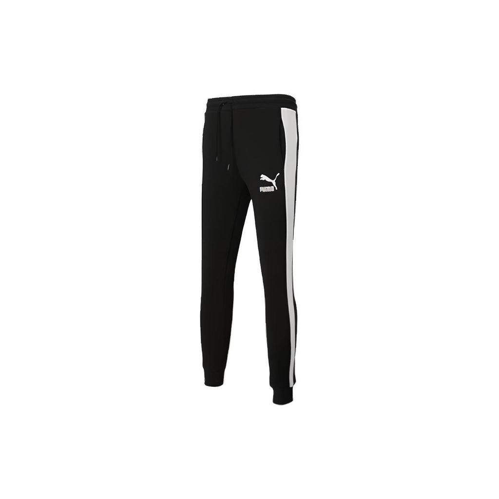 Puma Drawstring Casual Pants Men Bottoms Black 599329-01