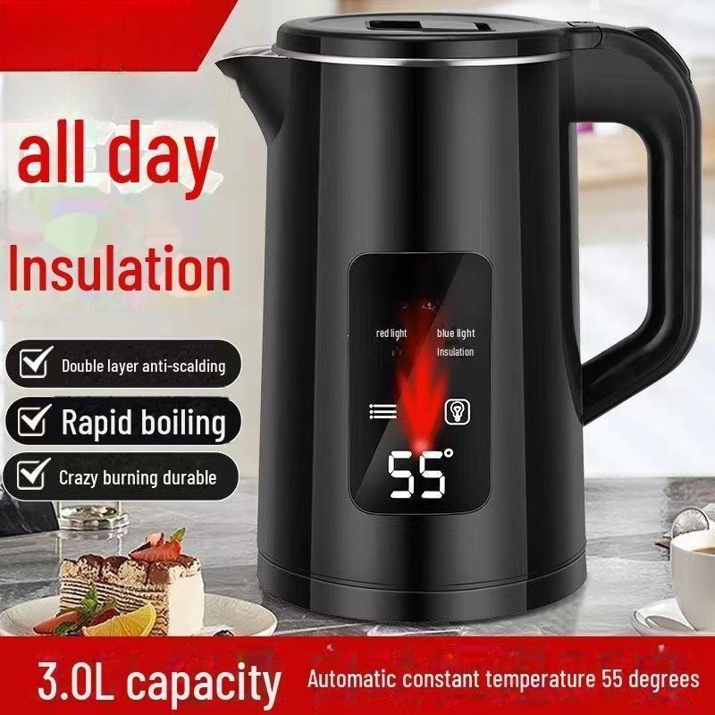 Electric Kettle Stainless Steel Boiling Water Kettle Fast Boil Automatic Shut Off Home Use Hot Water Kettle