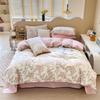 New Style High-quality Printng Cotton Washed Spring Summer Bed Sheet 4pcs Set Universal for All Season Queen Size Bed Breathable