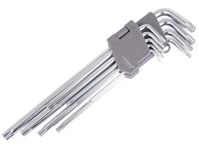 Ключи 230 мм под винты TORX, Т10 - Т50, 9 шт.