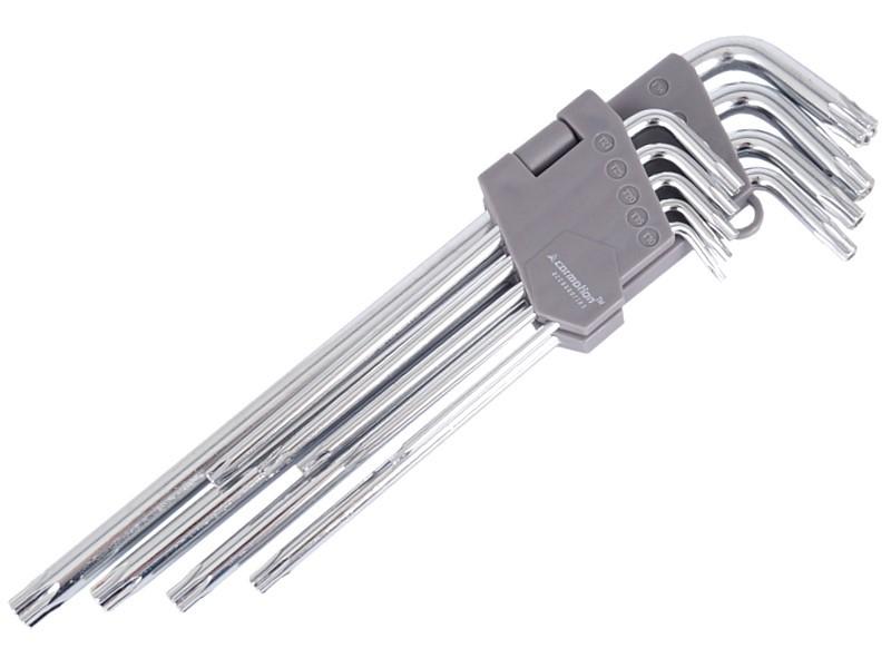 Ключи 230 мм под винты TORX, Т10 - Т50, 9 шт.