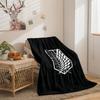 Cartoon Attack On Giant Series Double Sided Flannel 3D Digital Printing Blanket Cover