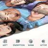 BTS, Фланелевое одеяло с узором, Высокое качество, Комфортное для всех сезонов, Декор для дома, Тепло и уют, Идеально для подарков.