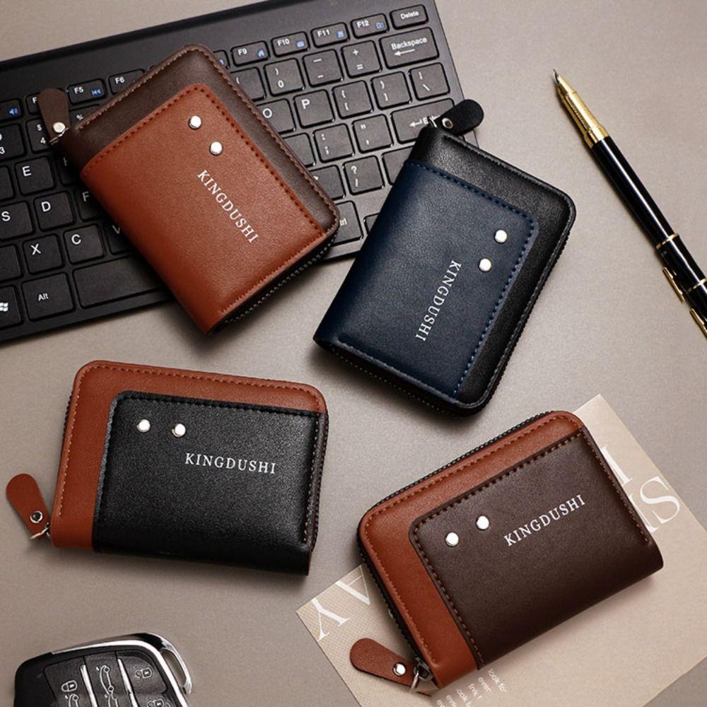 Многопозиционный PU зажим для денег кошелек Multi-card Bit мужской кожаный кошелек кредитный чехол для карт