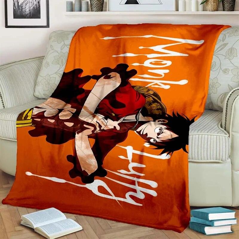 Цельное легкое фланелевое одеяло из японского аниме, универсальное одеяло для праздничного подарка, теплые и мягкие одеяла на все сезоны
