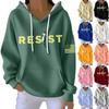 Women's Fashion Casual Long Sleeve Loose Printed Pullover Sports Long Sleeve Sweatshirt