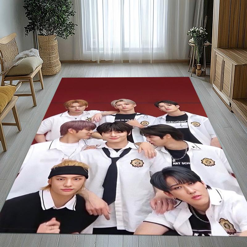 HD Stray Kids Kpop Звезда Гостиная Нескользящий Ковер Мягкий Ковер для Спальни Детской Игровой Комнаты Дивана, Домашний Декор Придверный Коврик Подарок