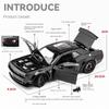New Simualtion 1:24 Dodge Challenger Hellcat Redeye Alloy Car Model Sound and Light Children Toy Birthday Gift Miniature Voiture