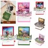 3D 3D Мини Складная Книга Брелки Пластик Образовательный Научный Рождественский Подарок