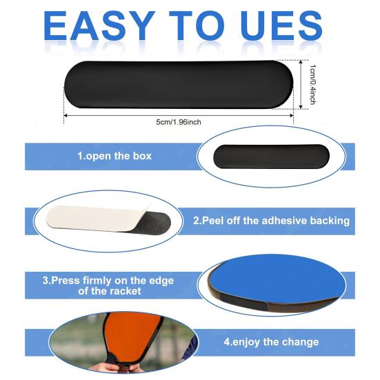 1 комплект свинцовых лент Pickleball, высококлеящиеся многоразовые простые в установке весла Pickleball, утяжеленные свинцовые ленты, аксессуары