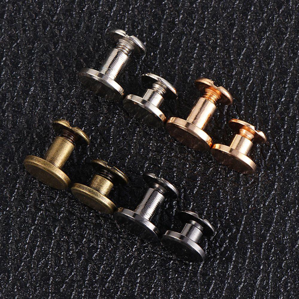 10sets Crafts Shoes Scrapbooking decoration nail Garment screw Brass Cloth Button Nail Rivets