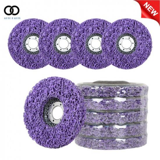 10 Pack 4-1/2" × 7/8" Strip Discs Stripping Wheel for Remove Scaling Purple New