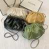 Women Party Crossbody Bag Bag PU Leather Single Shoulder Cloud Bag Dumpling Bag Messenger Bag Soft Simple Fashion