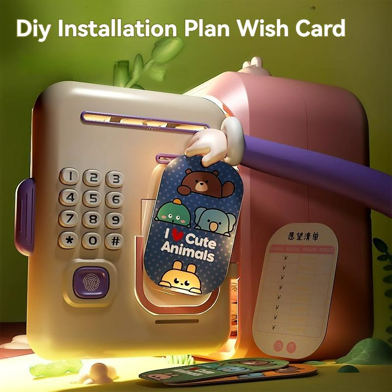 Электронная копилка Детская касса Сейф с паролем Умная копилка с отпечатками пальцев Автоматический банкинг Детская подарочная копилка