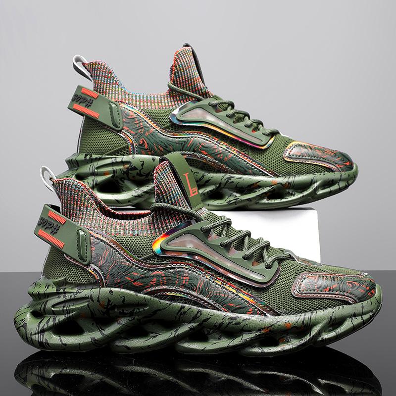 Men's Sneakers Running Shoes Breathable Outdoor Walking Sports Shoes Lightweight for Men Comfortable Athletic Training Footwear