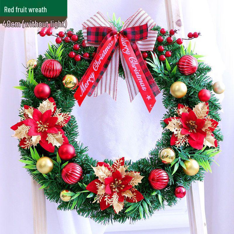 Рождественский венок кольцо из ротанга: 50/60/80СМ Подвеска на дверь и 2,7М Ротанговая гирлянда для украшения дерева/окна