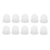 10pcs Hearing Aid Domes Soft Silicone 8mm Double Layer Closed Type Washable Anti Static Ear