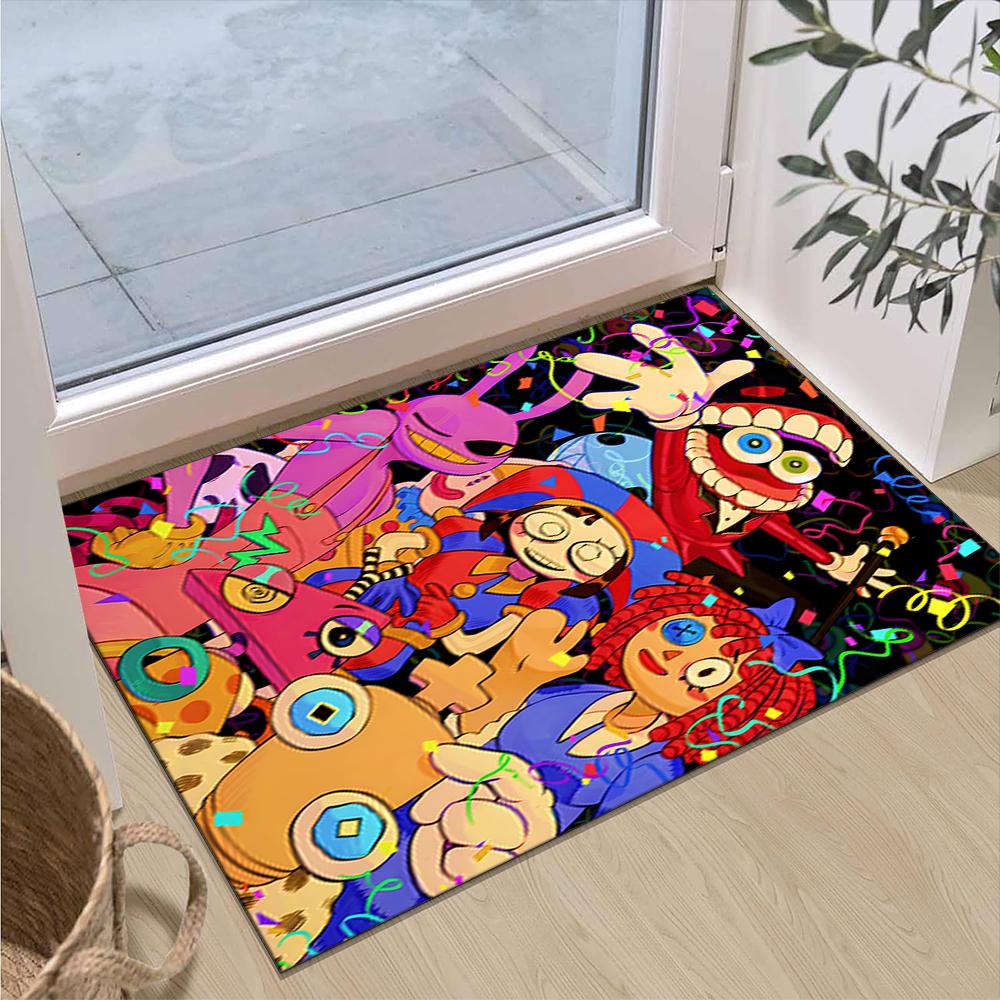 The Magic Digital Circus Printed Carpet Non-Slip Floor Mat For Entryway Hallway Bathroom And Kitchen