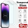 4 шт. закаленное защитное стекло для iPhone 15 14 13 12 11 Pro Max мини-защита экрана на iPhone 15 Plus X XR XS Max стекло