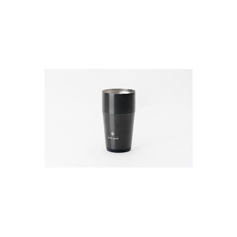 Термокружка Snow Peak 470 Luster Black, Для кемпинга, Для улицы, С вакуумной изоляцией, Сохраняет напитки холодными и горячими, Цвет ограниченной серии