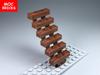Нетоксичные кубики Moc Лестница 7x4x6 Деревянный домик Строительные блоки 2431 30134 Городская архитектура Собираемые части Детские игрушки